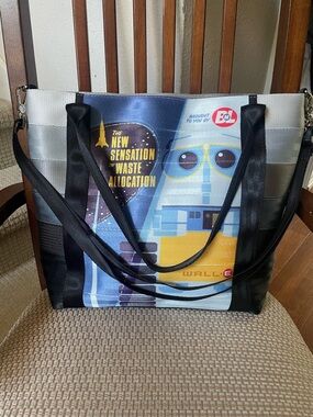 Harveys Disney WALL•E Graphic Poster Tote Bag - Blue, Yellow, Black